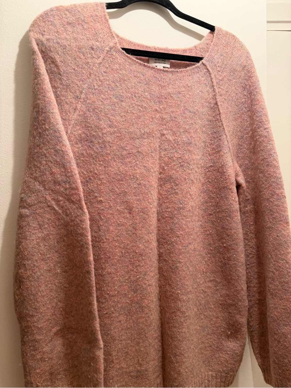 Wilfred Pink Marled Crewneck Sweater